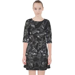 Xeno Frenzy Quarter Sleeve Pocket Dress by MRNStudios