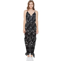 Xeno Frenzy Sleeveless Tie Ankle Chiffon Jumpsuit by MRNStudios