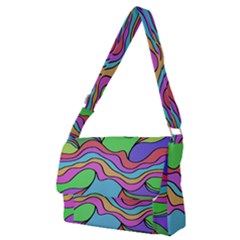 Colorful Stylish Design Full Print Messenger Bag (m) by gasi