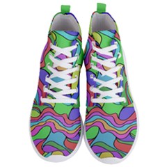 Colorful Stylish Design Men s Lightweight High Top Sneakers by gasi