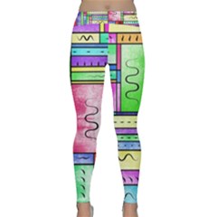 Colorful Pattern Classic Yoga Leggings by gasi