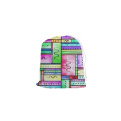 Colorful Pattern Drawstring Pouch (xs) by gasi