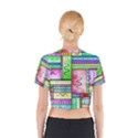 Colorful pattern Cotton Crop Top View2