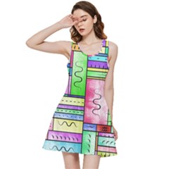 Colorful Pattern Inside Out Racerback Dress by gasi