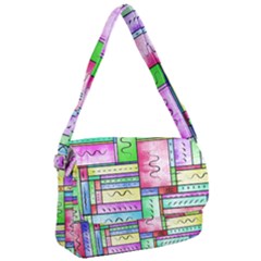 Colorful Pattern Courier Bag by gasi