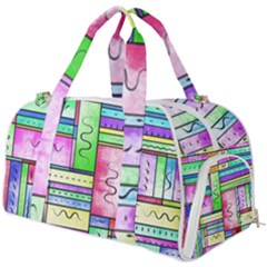 Colorful Pattern Burner Gym Duffel Bag by gasi