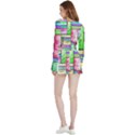 Colorful pattern Velvet Wrap Crop Top and Shorts Set View2