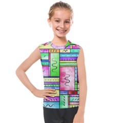 Colorful Pattern Kids  Mesh Tank Top by gasi