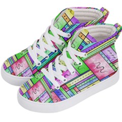 Colorful Pattern Kids  Hi-top Skate Sneakers by gasi