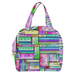 Colorful Pattern Boxy Hand Bag by gasi