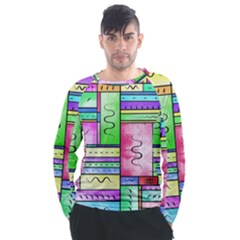 Colorful Pattern Men s Long Sleeve Raglan Tee