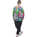 Colorful pattern Men s Long Sleeve Raglan Tee View2