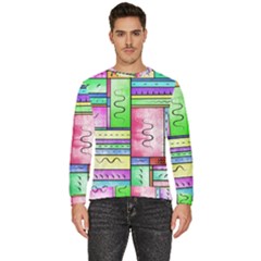 Colorful Pattern Men s Fleece Sweatshirt by gasi