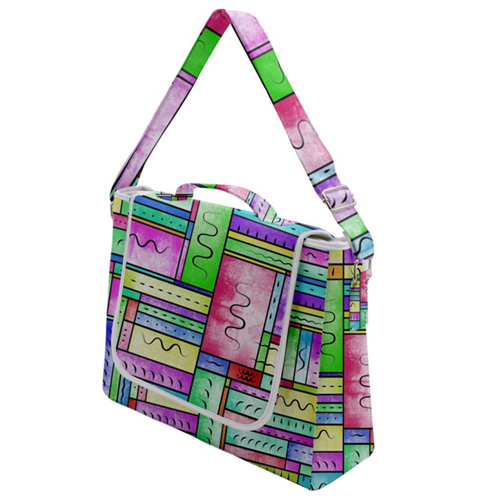 Colorful Stylish design Box Up Messenger Bag