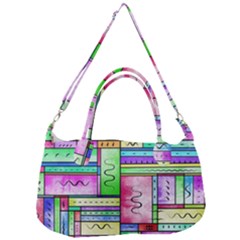 Colorful Stylish Design Removal Strap Handbag by gasi