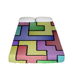 Colorful Stylish Design Fitted Sheet (full/ Double Size) by gasi