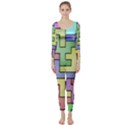 Colorful stylish design Long Sleeve Catsuit View1