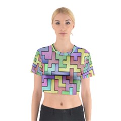 Colorful Stylish Design Cotton Crop Top by gasi