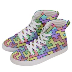 Colorful Stylish Design Men s Hi-top Skate Sneakers by gasi