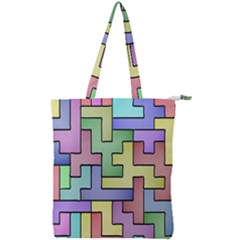 Colorful Stylish Design Double Zip Up Tote Bag by gasi