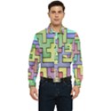 Colorful stylish design Men s Long Sleeve Pocket Shirt  View1