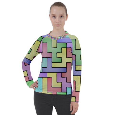 Colorful Stylish Design Women s Pique Long Sleeve Tee by gasi