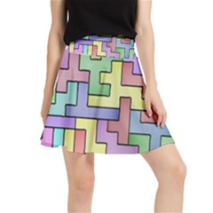 Colorful Stylish Design Waistband Skirt by gasi