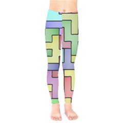 Colorful Stylish Design Kids  Classic Winter Leggings by gasi