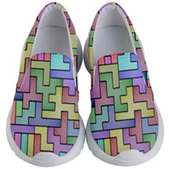 Colorful Stylish Design Kids Lightweight Slip Ons by gasi