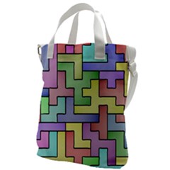 Colorful Stylish Design Canvas Messenger Bag by gasi