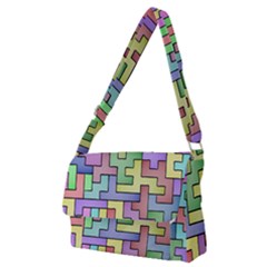 Colorful Stylish Design Full Print Messenger Bag (m) by gasi