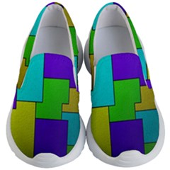 Colorful Design Kids Lightweight Slip Ons by gasi