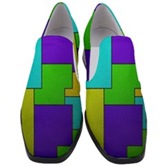 Colorful Design Women Slip On Heel Loafers by gasi