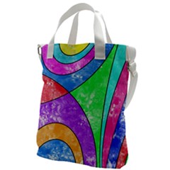 Colorful Stylish Design Canvas Messenger Bag by gasi