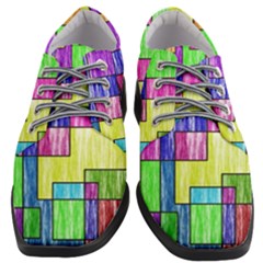 Colorful Stylish Design Women Heeled Oxford Shoes by gasi