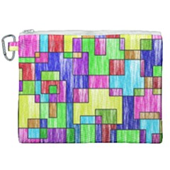 Colorful Stylish Design Canvas Cosmetic Bag (xxl) by gasi