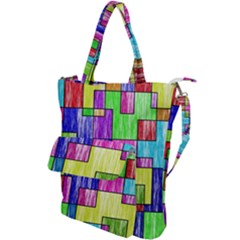 Colorful Stylish Design Shoulder Tote Bag by gasi