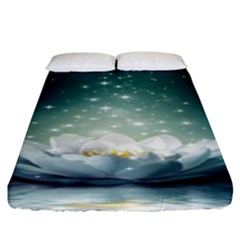 Sparkle Lotus Fitted Sheet (king Size) by Sparkle