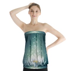 Sparkle Lotus Strapless Top