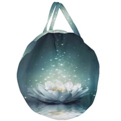 Sparkle Lotus Giant Round Zipper Tote by Sparkle