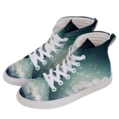 Sparkle Lotus Men s Hi-top Skate Sneakers by Sparkle