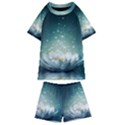 Sparkle Lotus Kids  Swim Tee and Shorts Set View1