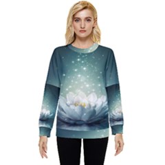 Sparkle Lotus Hidden Pocket Sweatshirt by Sparkle