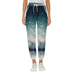 Sparkle Lotus Cropped Drawstring Pants by Sparkle