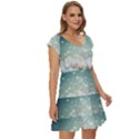 Sparkle Lotus Short Sleeve Tiered Mini Dress View3