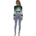 Sparkle Lotus Long Sleeve V-Neck Top View4