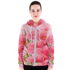 Nature Flowers Women s Zipper Hoodie