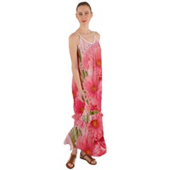 Nature Flowers Cami Maxi Ruffle Chiffon Dress by Sparkle