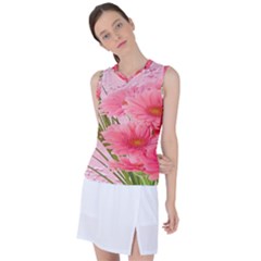 Nature Flowers Women s Sleeveless Sports Top by Sparkle