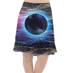 Digitalgalaxy Fishtail Chiffon Skirt